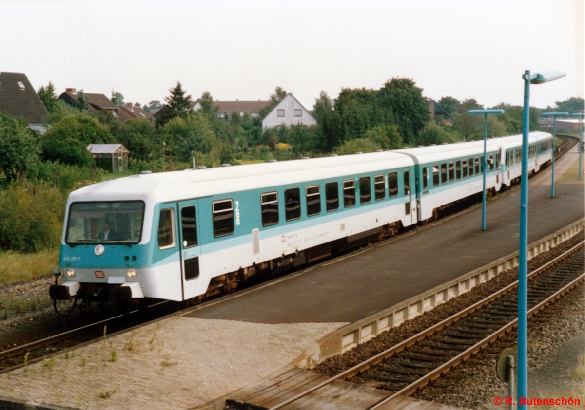 Zur Erinnerung an den Triebwagen BR 628 in Schleswig